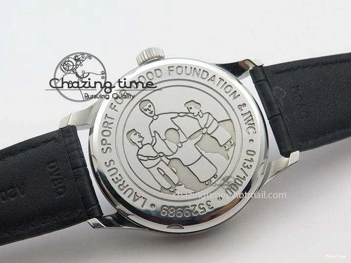 MIROTIME 0301 Portuguese Real PR IW500112 ZF 1:1 Laureus Edition On Black Leather Strap A Flexible 7369